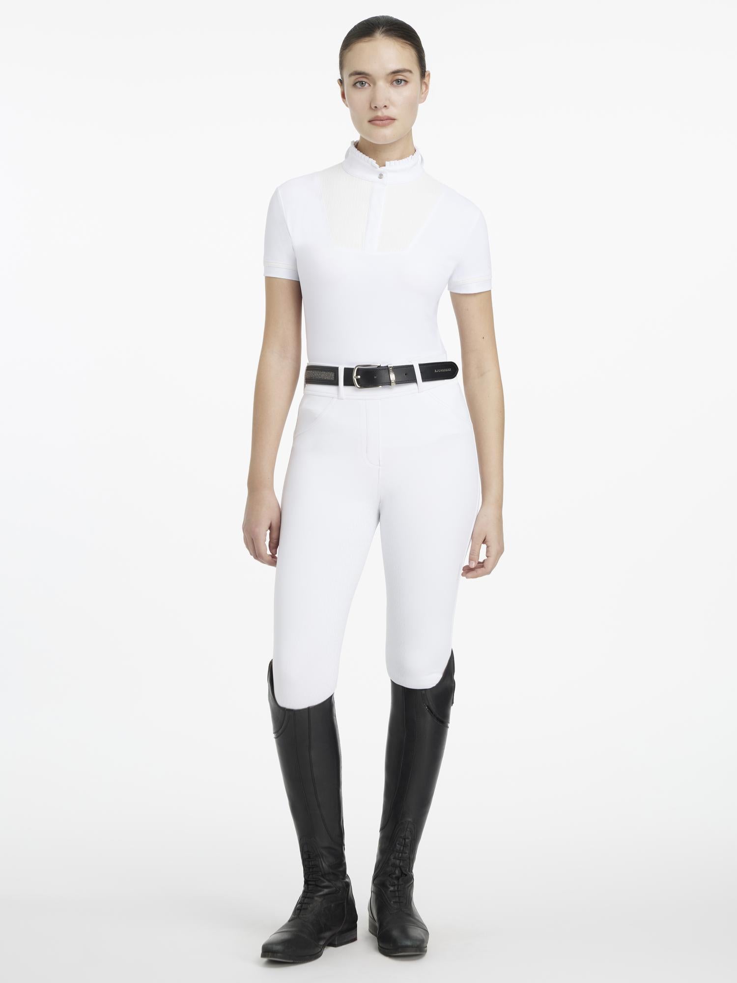 LeMieux Sophia Short Sleeve Pleated Show Shirt