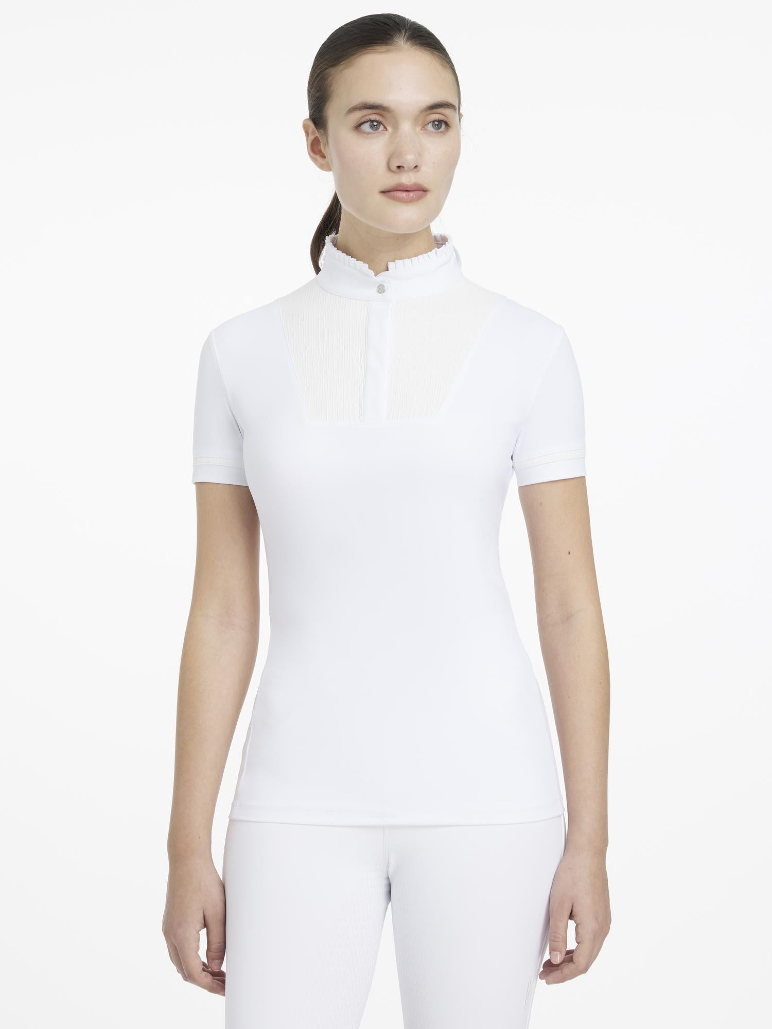 LeMieux Sophia Short Sleeve Pleated Show Shirt