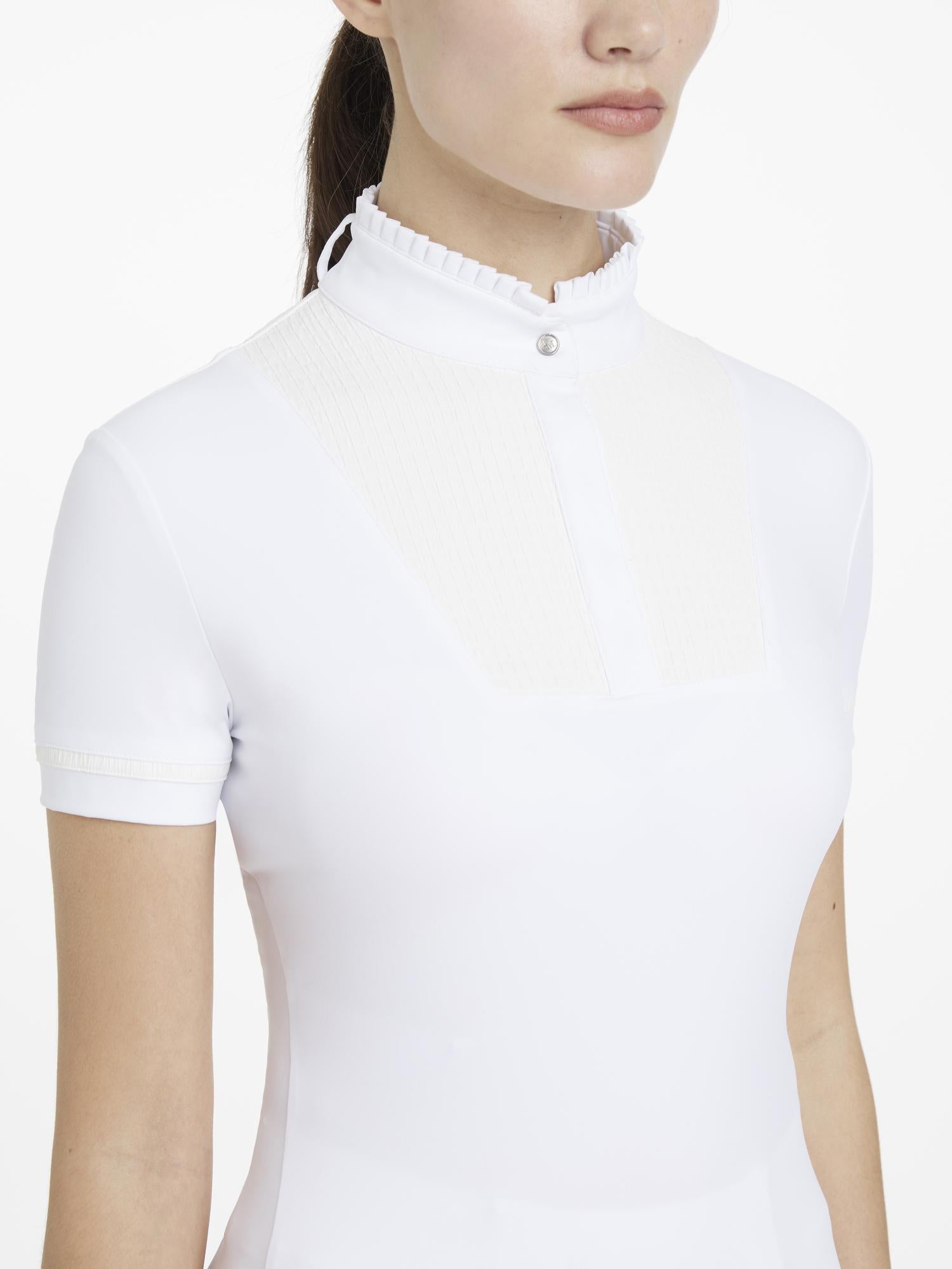 LeMieux Sophia Short Sleeve Pleated Show Shirt