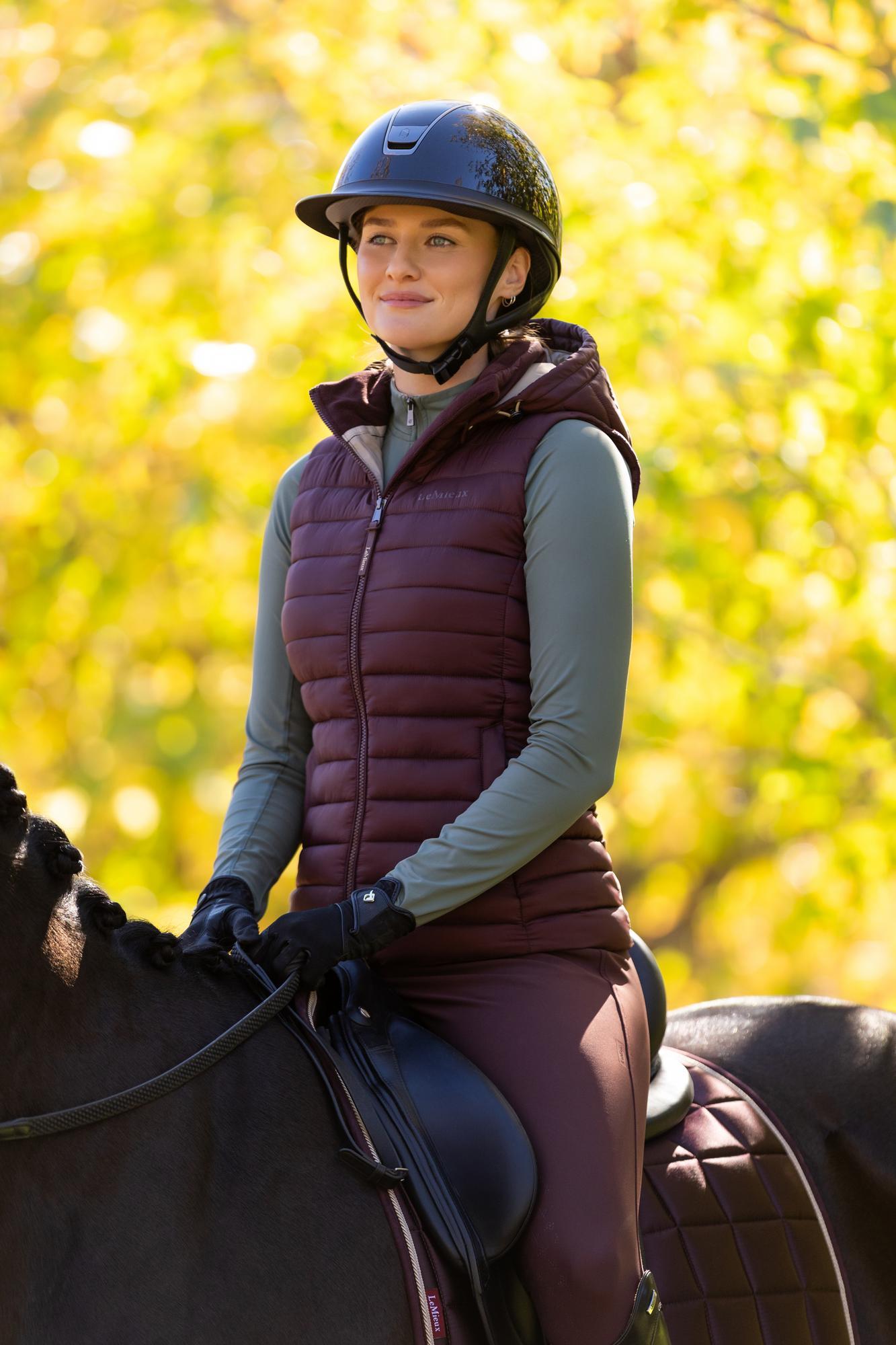 LeMieux Rose Hooded Puffer Gilet