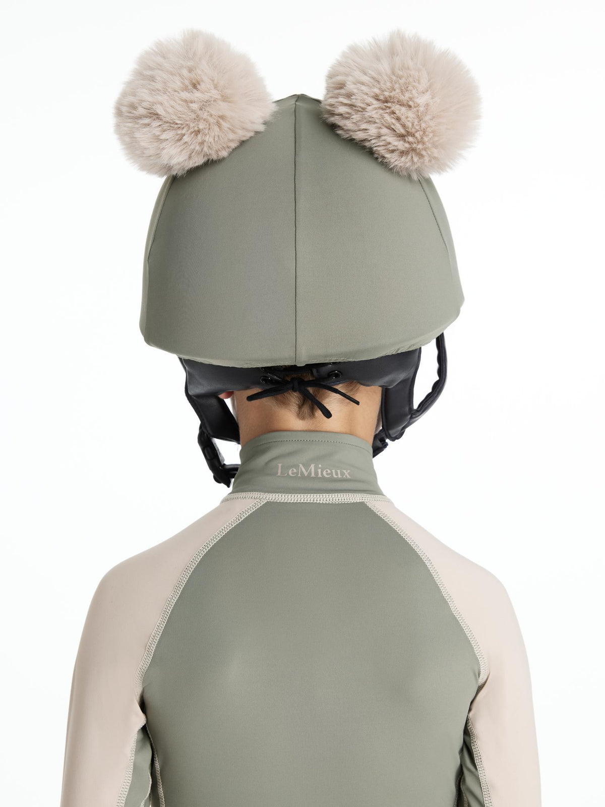 LeMieux Mini Double Pom Hat Silk