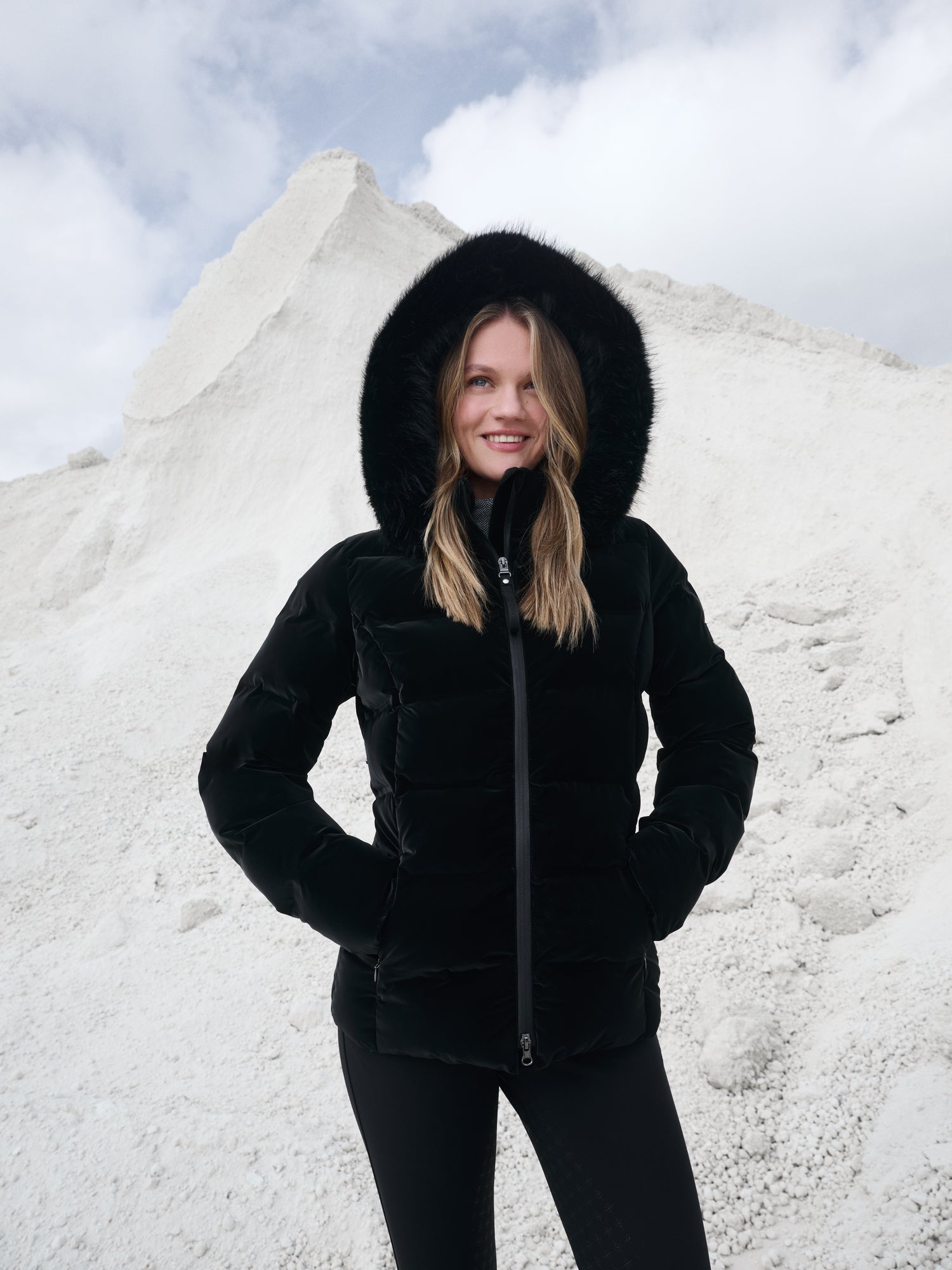 LeMieux Aspen Houndstooth Puffer Jacket