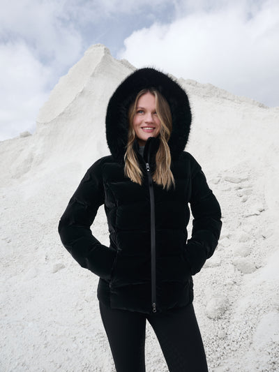 LeMieux Aspen Houndstooth Puffer Jacket