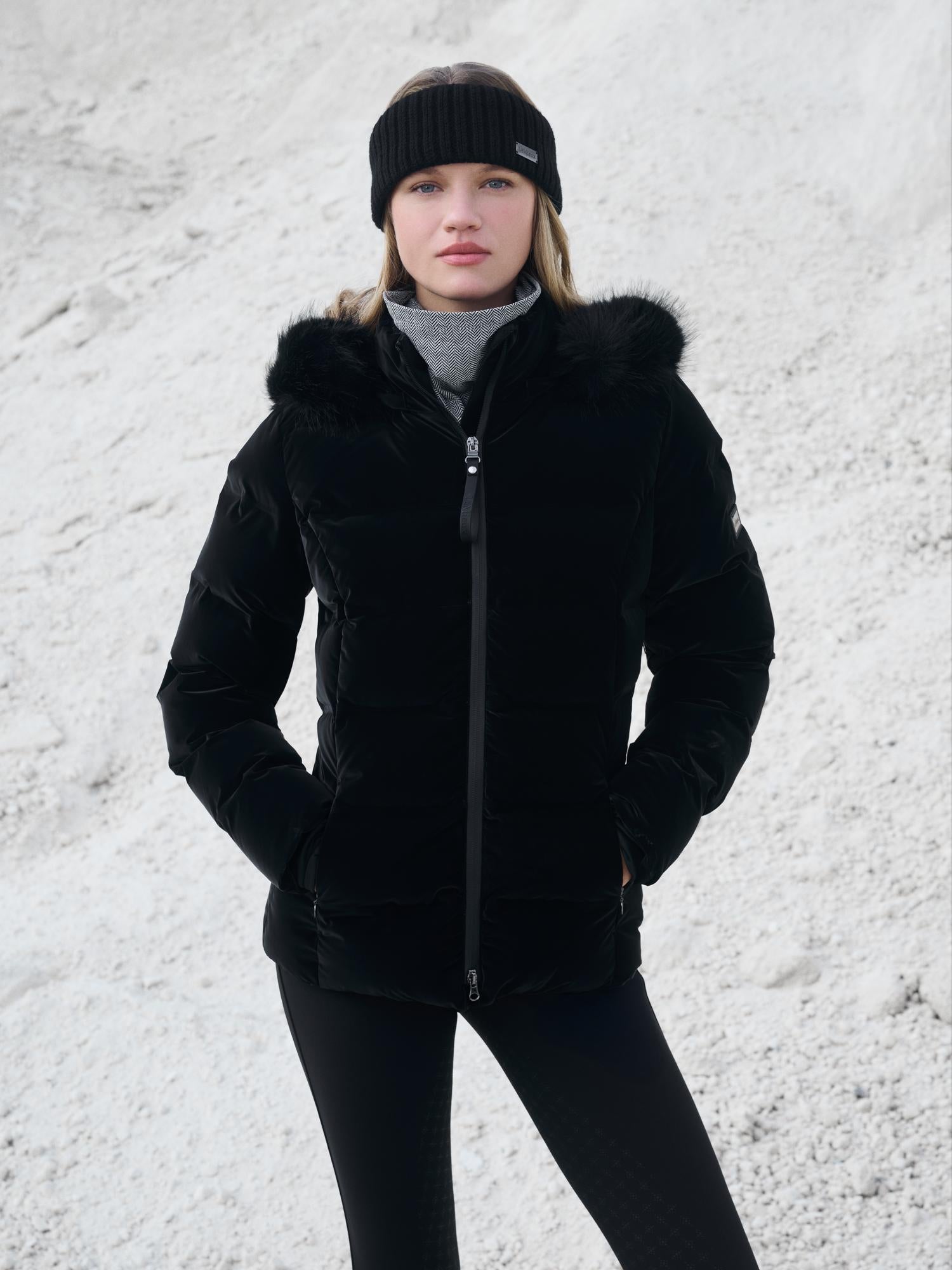 LeMieux Aspen Houndstooth Puffer Jacket