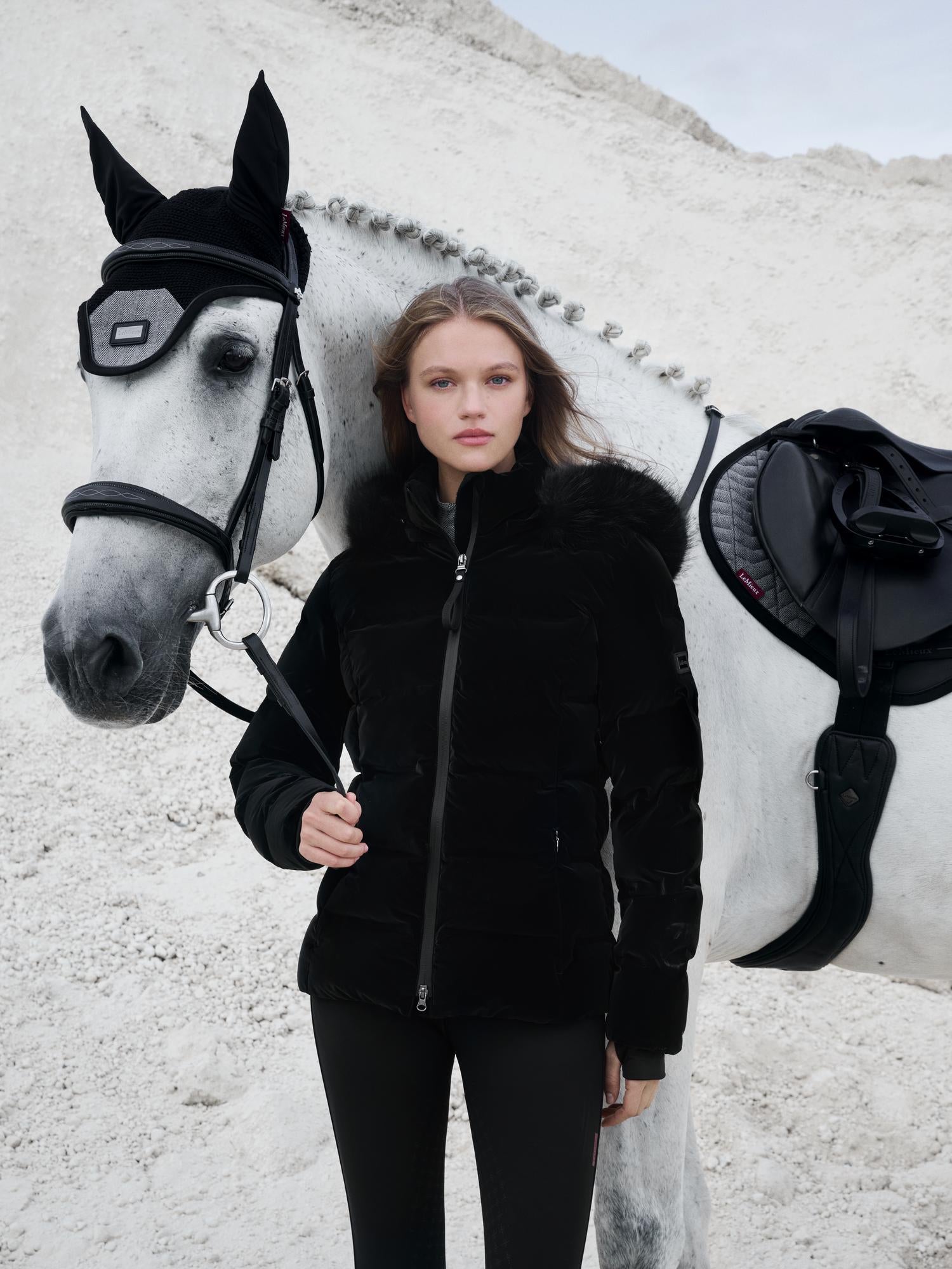 LeMieux Aspen Houndstooth Puffer Jacket