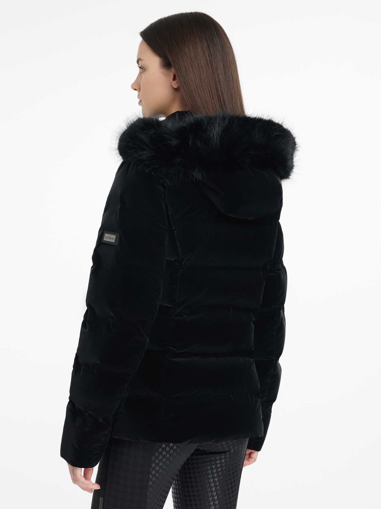 LeMieux Aspen Houndstooth Puffer Jacket