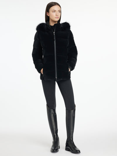 LeMieux Aspen Houndstooth Puffer Jacket