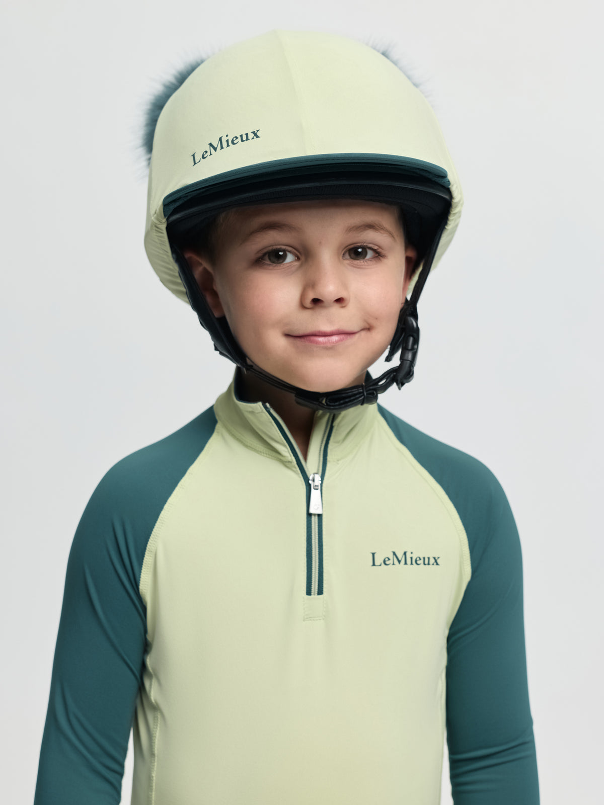 LeMieux Mini Double Pom Hat Silk