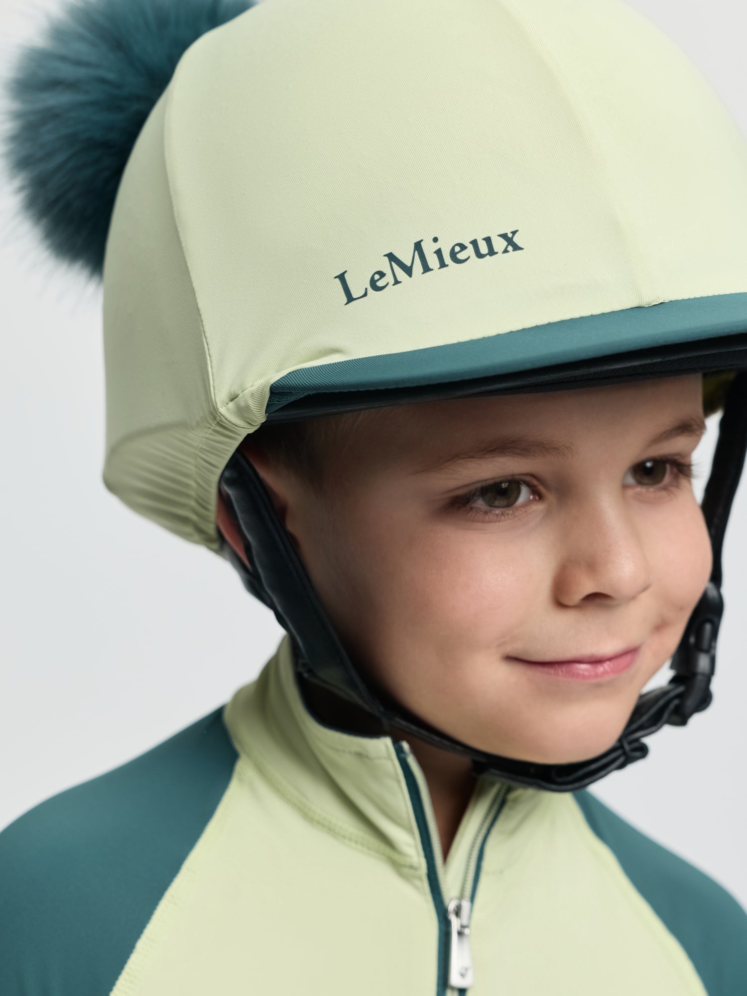 LeMieux Mini Double Pom Hat Silk