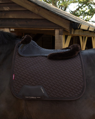LeMieux Gel-Tek Shaped Wool Half Pad