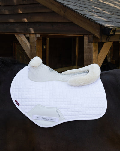 LeMieux Gel-Tek Shaped Wool Half Pad