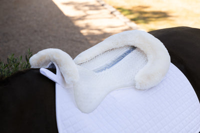 LeMieux Gel-Tek Shaped Wool Half Pad