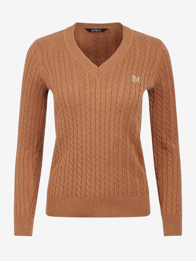 LeMieux Carla Cable V-Neck Knit Jumper