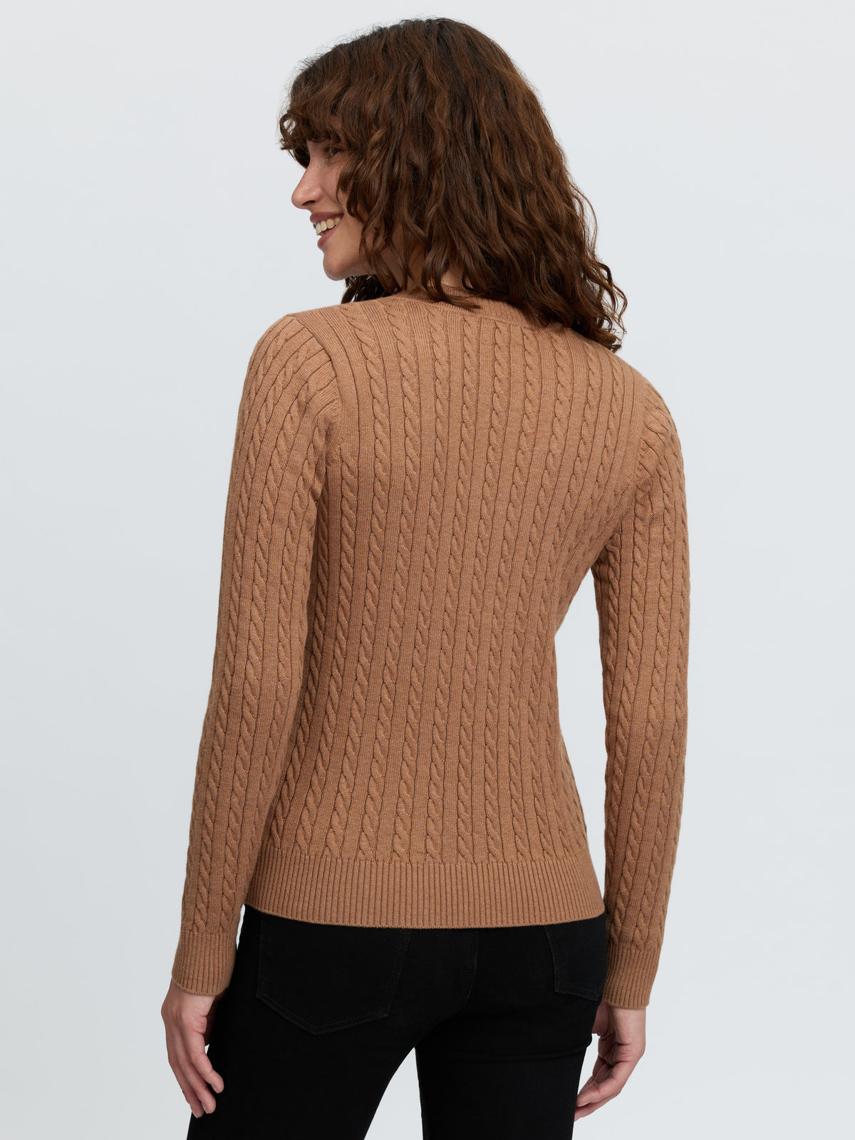 LeMieux Carla Cable V-Neck Knit Jumper