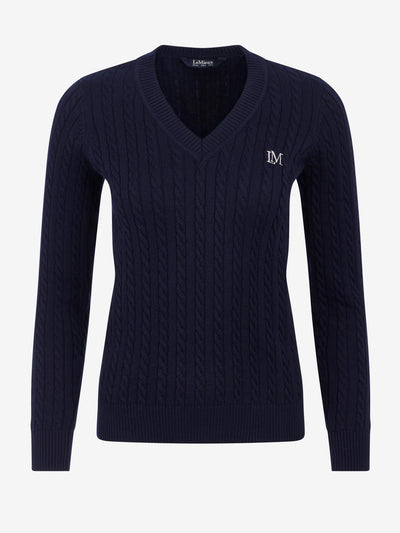 LeMieux Carla Cable V-Neck Knit Jumper