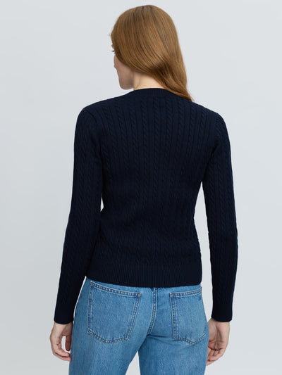 LeMieux Carla Cable V-Neck Knit Jumper