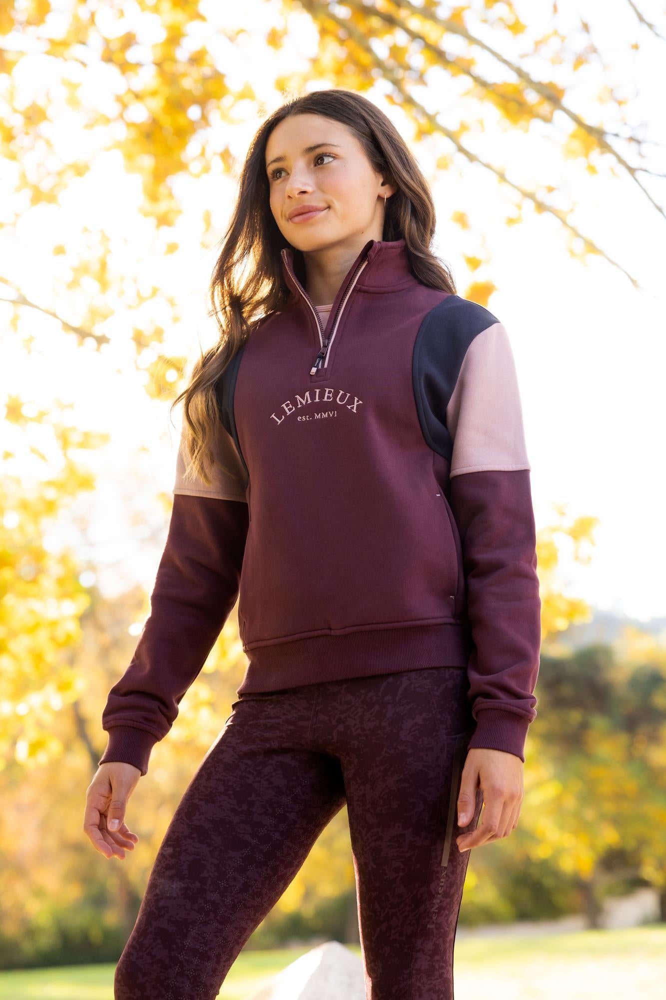 LeMieux Young Rider Viola Quarter Zip Sweatshirt