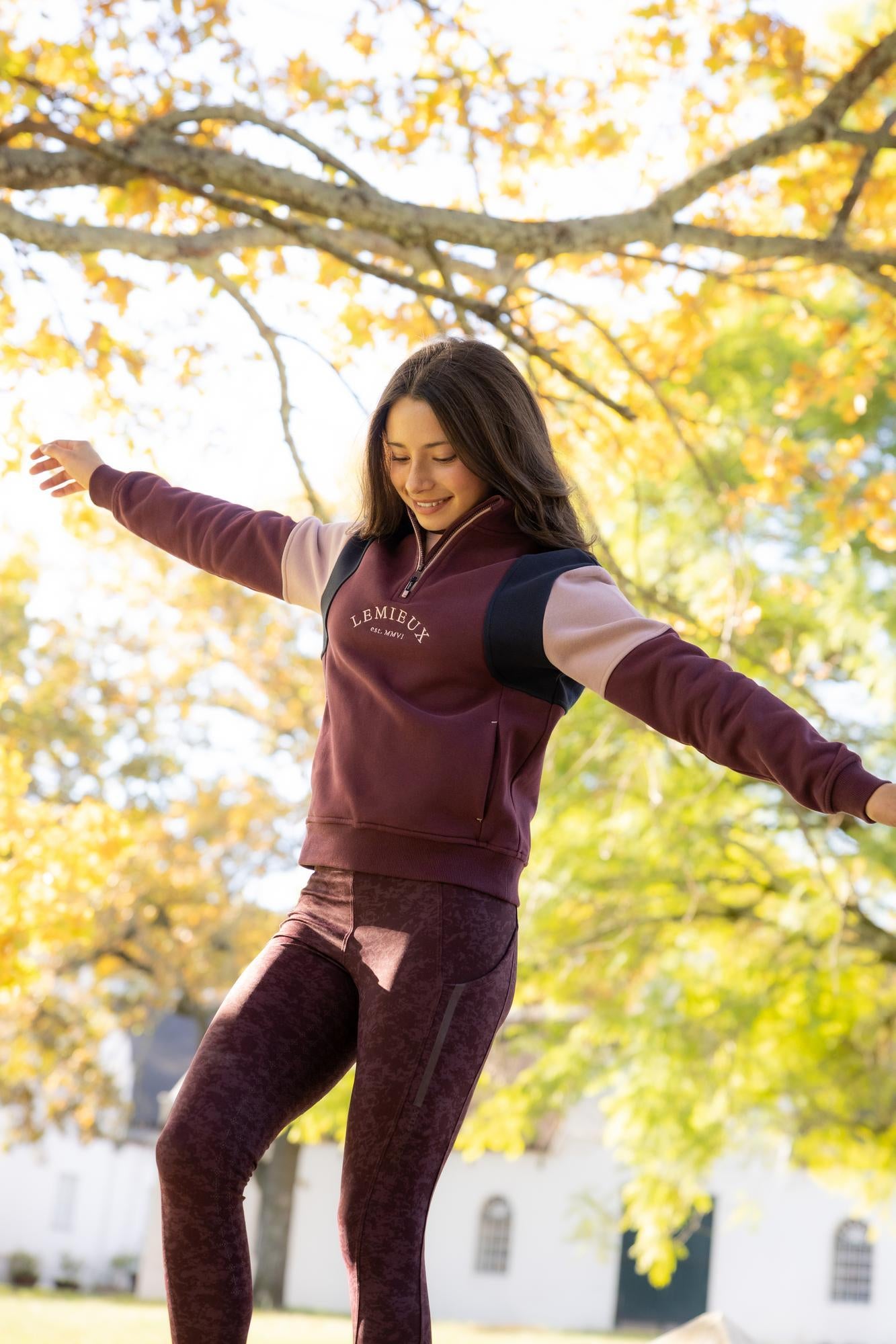 LeMieux Young Rider Viola Quarter Zip Sweatshirt
