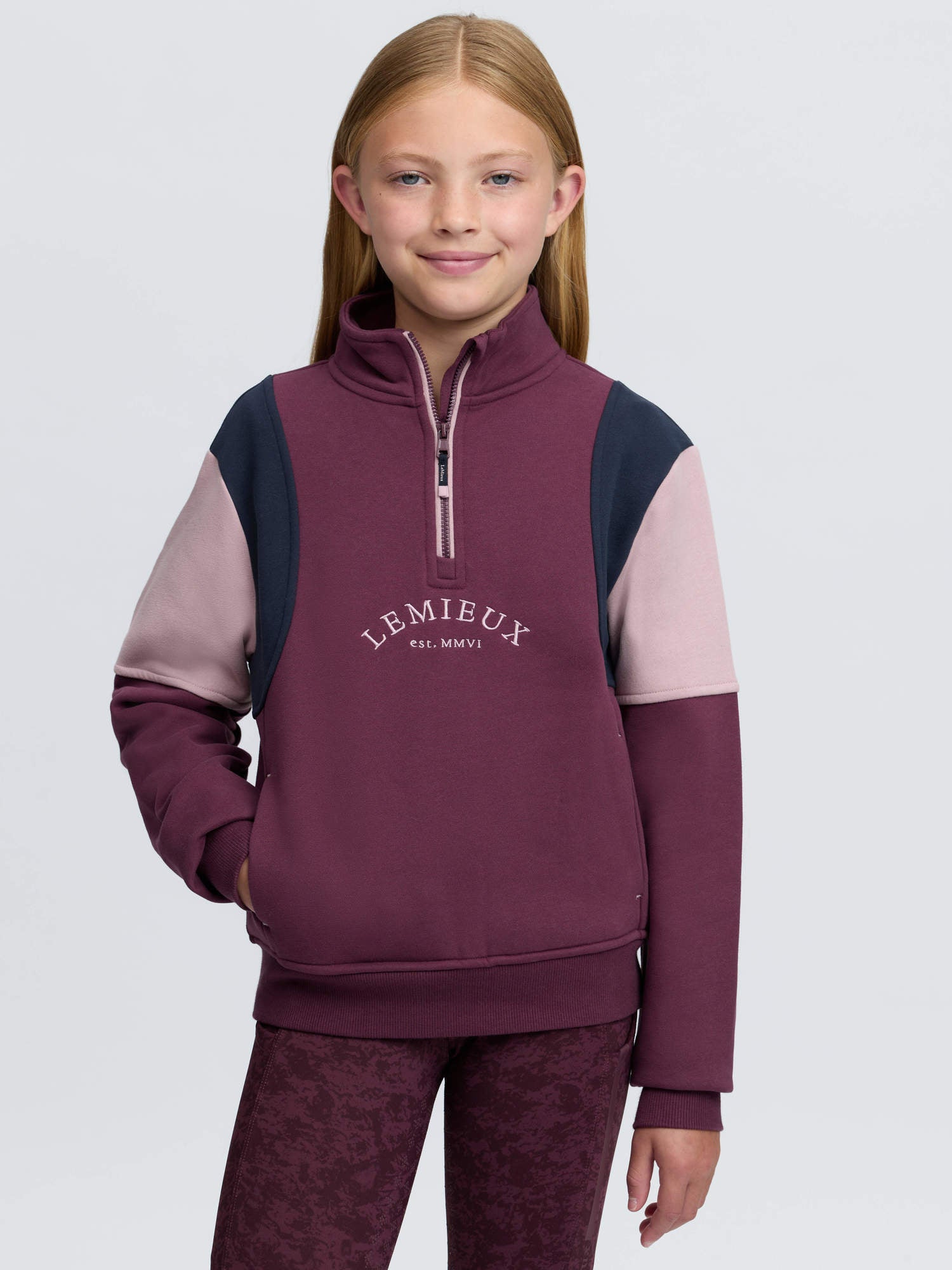 LeMieux Young Rider Viola Quarter Zip Sweatshirt