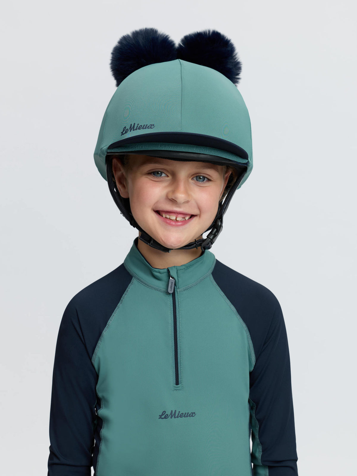 LeMieux Mini Double Pom Hat Silk