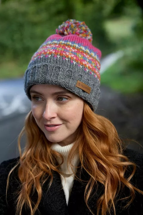 Pachamama Iona Roll Back Bobble Beanie