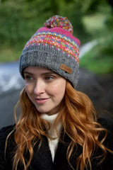 Pachamama Iona Roll Back Bobble Beanie