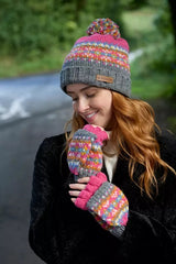 Pachamama Iona Roll Back Bobble Beanie