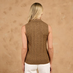 Toggi Kessel Women's Sleeveless Cable Knit Top