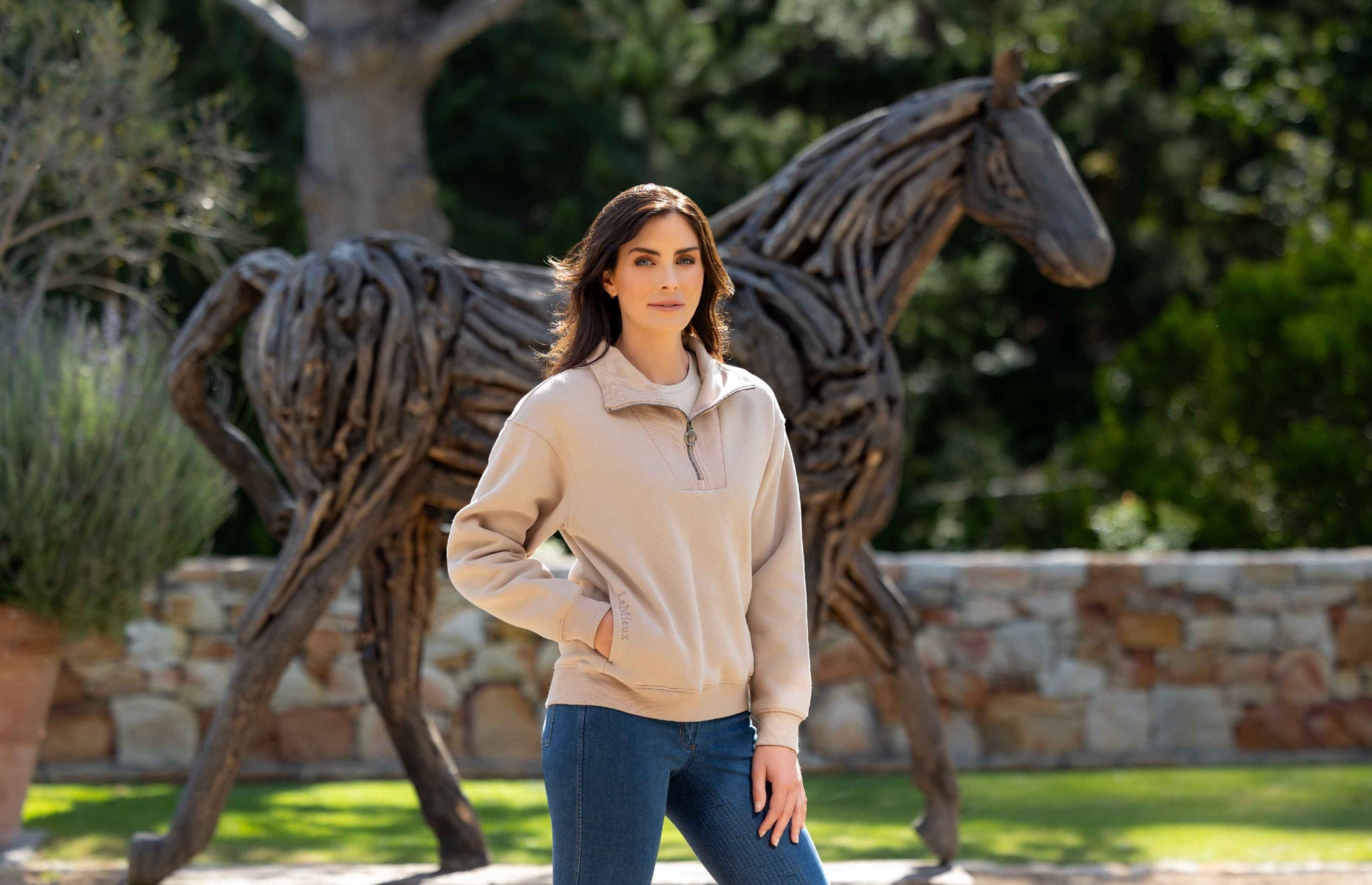 LeMieux Keira Quarter Neck Zip Sweat
