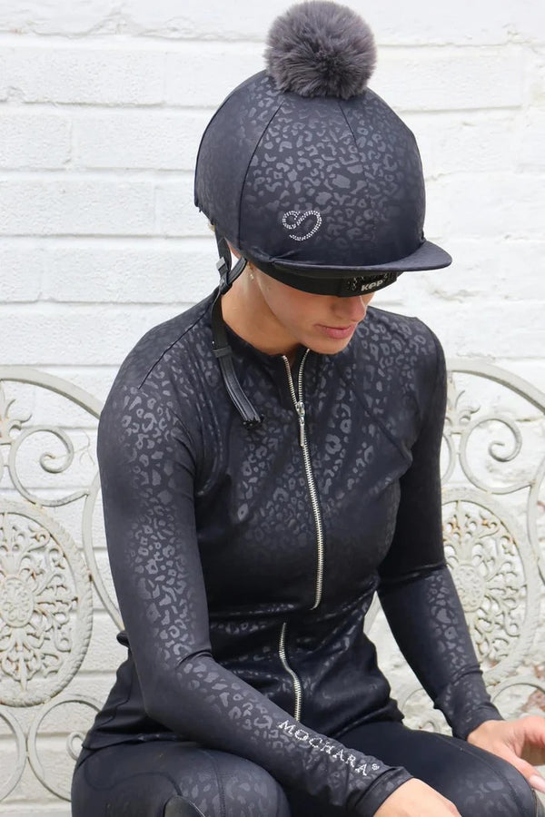 Mochara Full Zip Diamante Leopard Jacket Base Layer