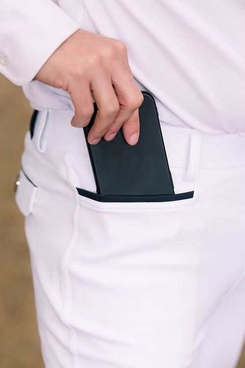 Wolf London Mens White Rowland Competition Breeches