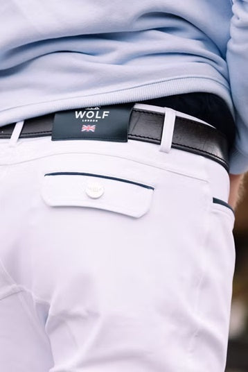 Wolf London Mens White Rowland Competition Breeches