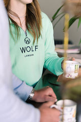 Wolf London Unisex Mint Green Minchinhampton Quarterzip