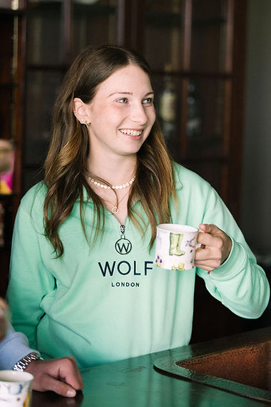 Wolf London Unisex Mint Green Minchinhampton Quarterzip