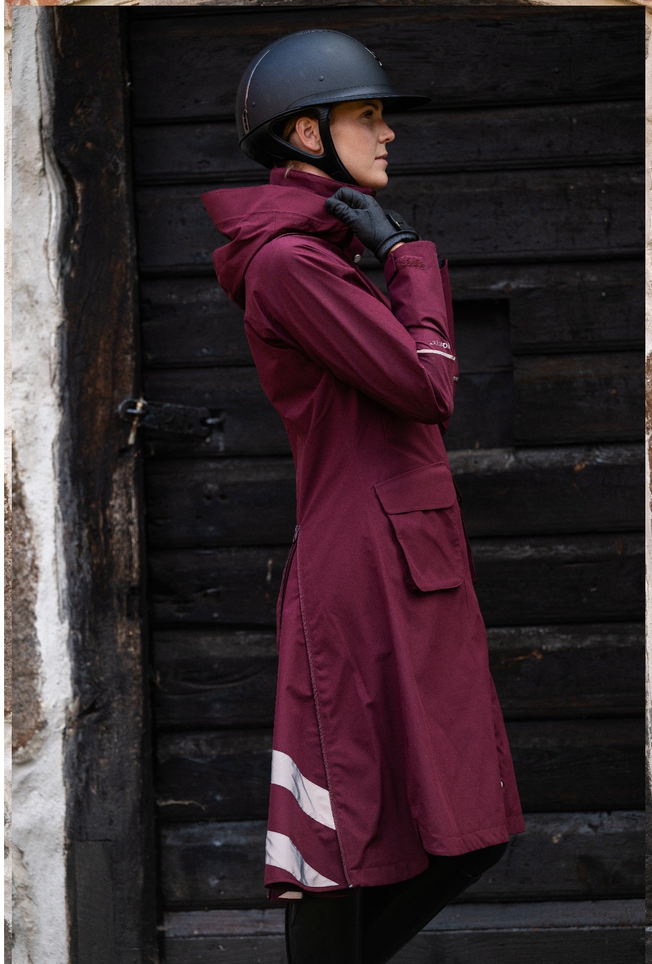 Stierna Nova Rain Coat - Merlot