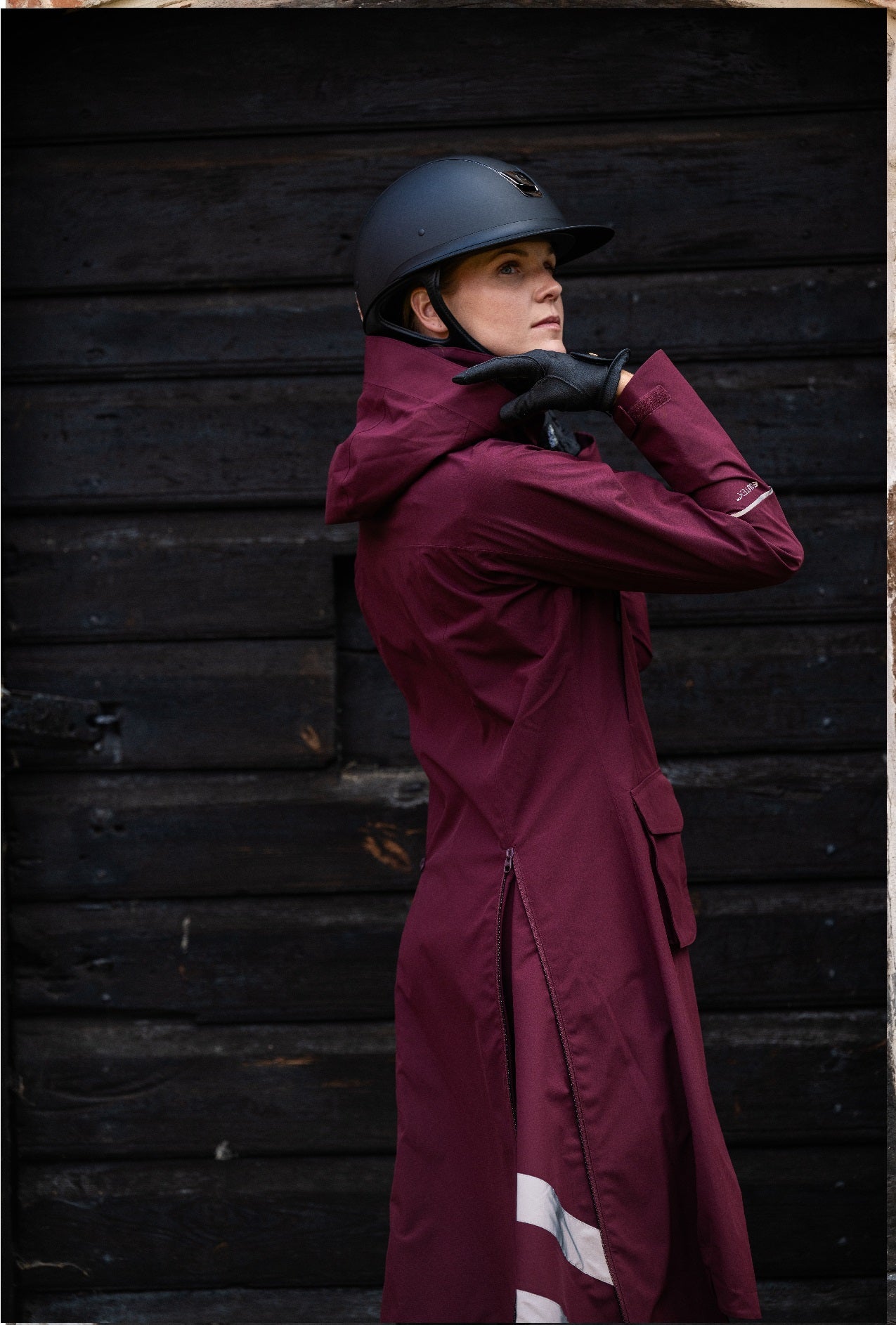 Stierna Nova Rain Coat - Merlot