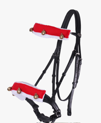 QHP Christmas Santa Bridle Set