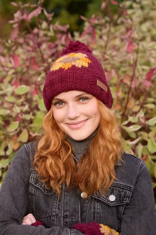 Pachamama Sunflower Bobble Beanie