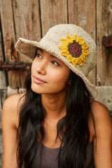 Pachamama Sunflower Hemp/Cotton Hat