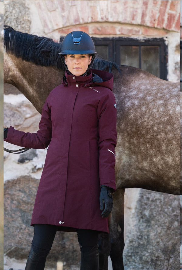 Stierna Winter Short Coat - Merlot