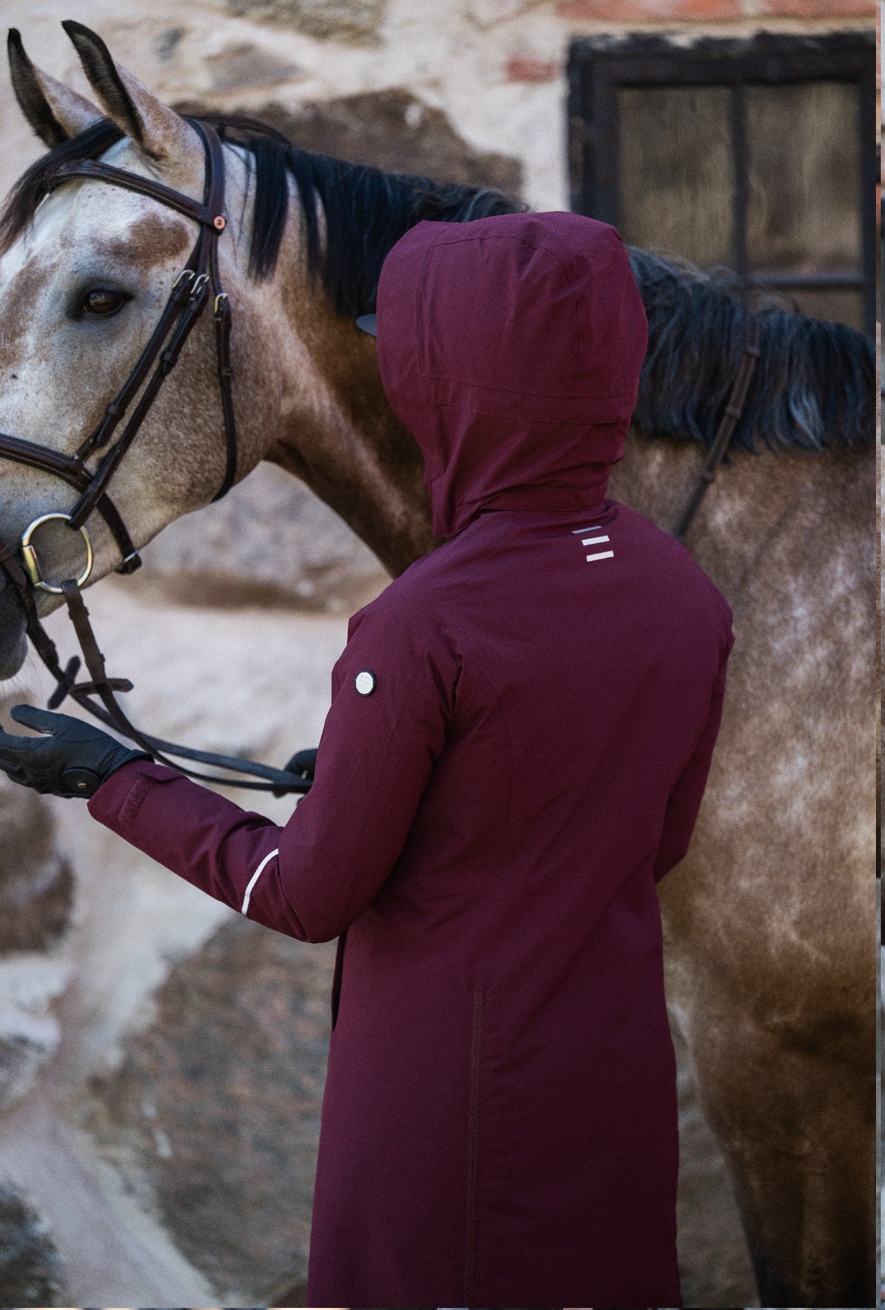 Stierna Winter Short Coat - Merlot