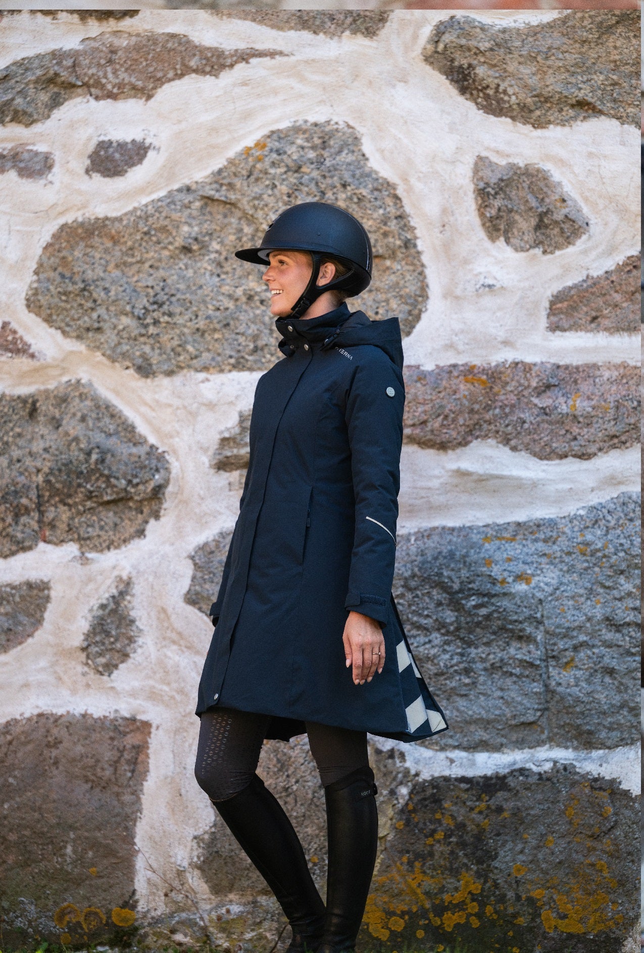 Stierna Winter Short Coat - Midnight Navy