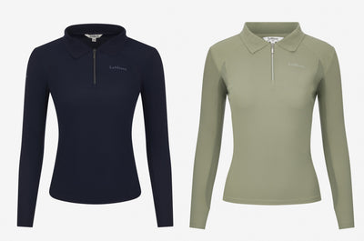 LeMieux Long Sleeve Sport Polo