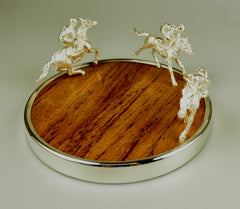 Racehorse Jockey Bottle Coaster
