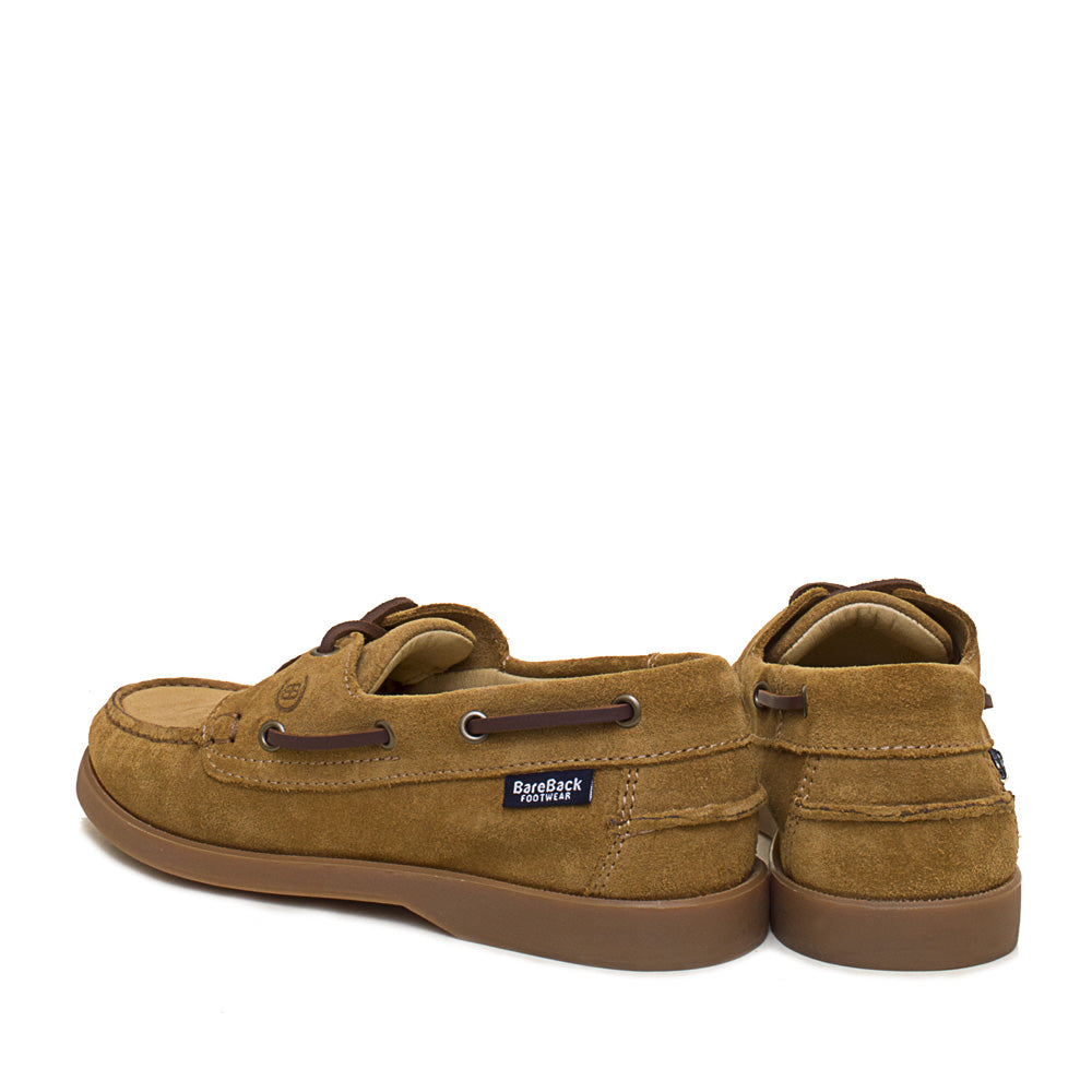 Barco Suede Deck Shoe -  Caramel
