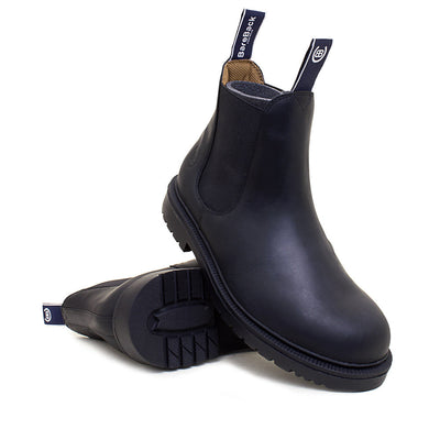 Detroit Steel Toe Cap Work Boots -  Black