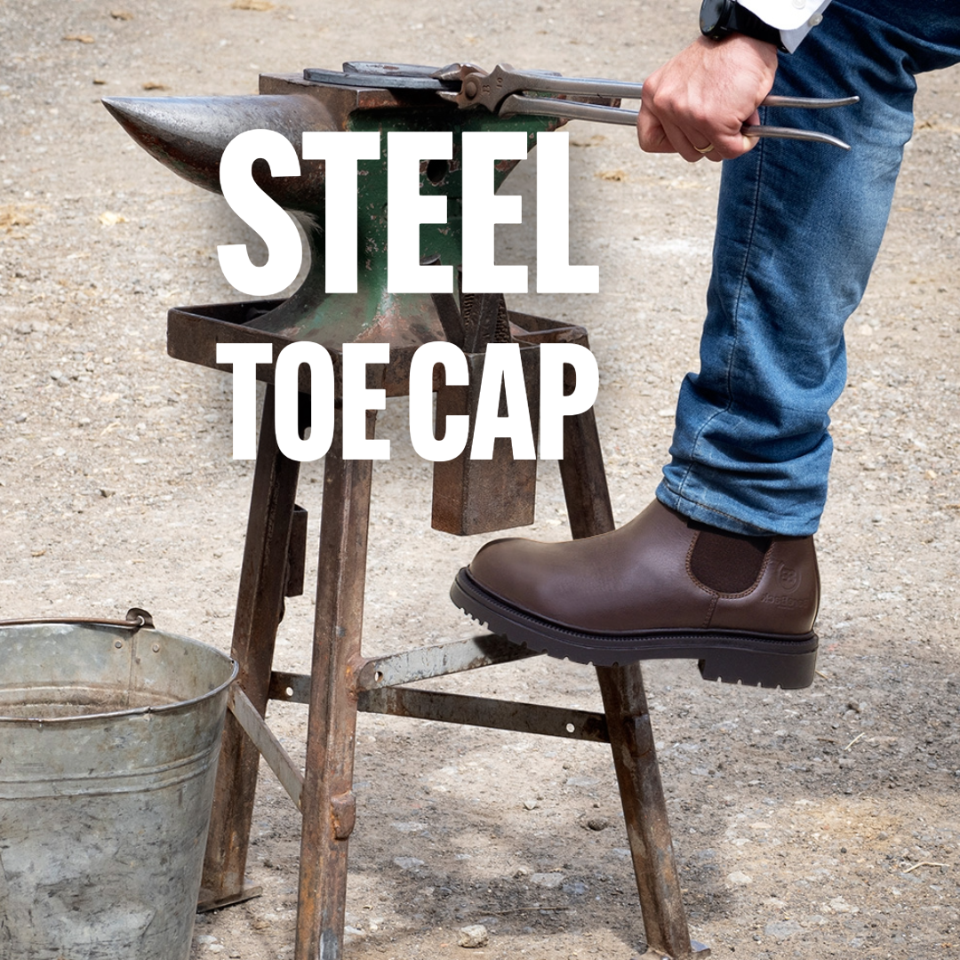 Detroit Steel Toe Cap Work Boots -  Brown