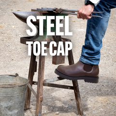 Detroit Steel Toe Cap Work Boots -  Brown