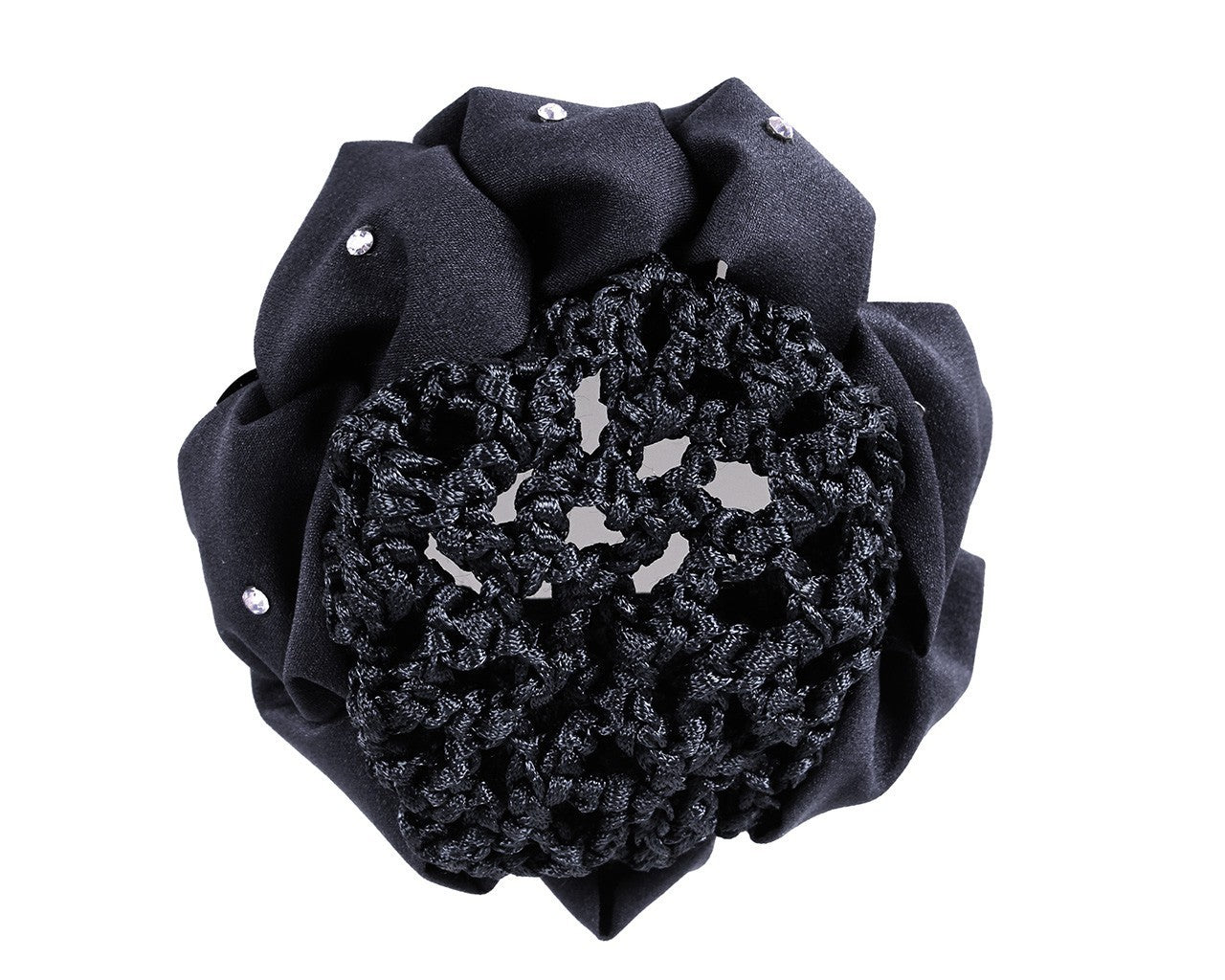 Hair Net and Bow - Flower Design