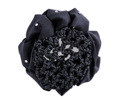 Hair Net and Bow - Flower Design